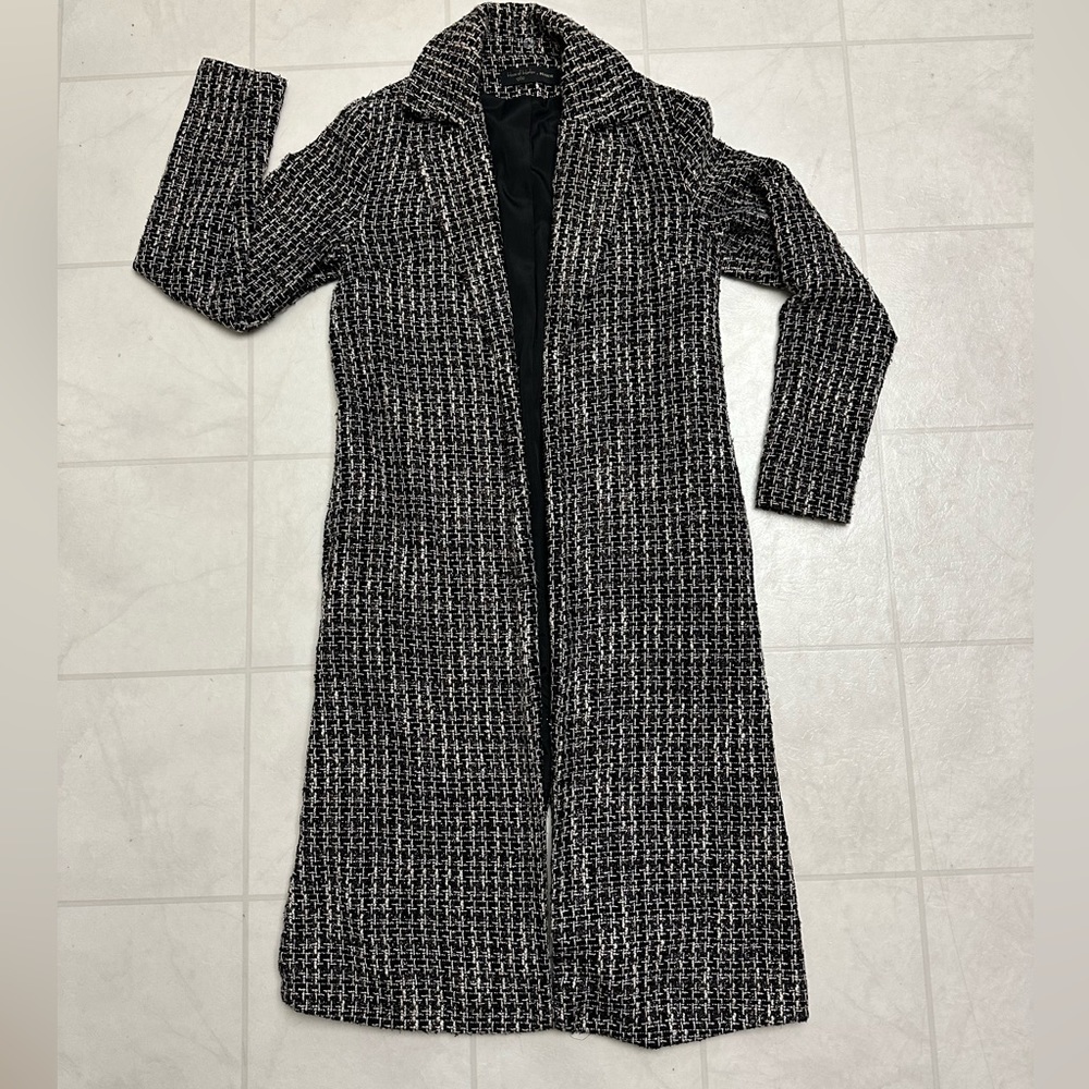 House of Harlow x REVOLVE houndstooth duster length jacket